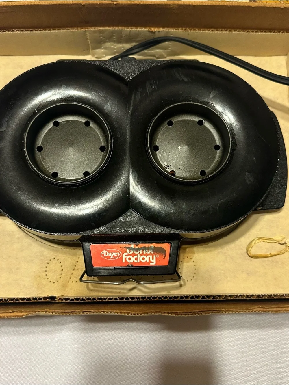 Vintage Donut Factory Donut Maker - Black